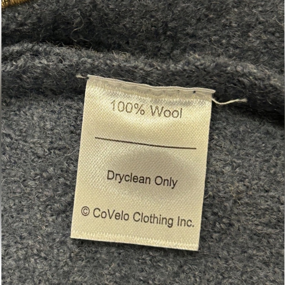 CoVelo Sweater Jacket Women Medium Blue Art to Wear Cardigan Art Teacher - Picture 10 of 12